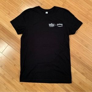 NEW Whole Foods Market Amazon Prime Tshirt Black Promo sz S